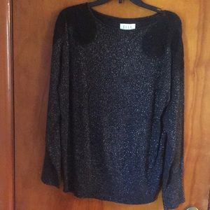 NWT Elle Black & silver sparkly sweater